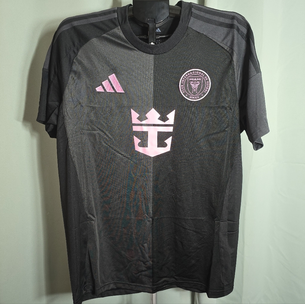 NEW Adidas 2025 Authentic Black Inter Miami Lionel Messi #10 Jersey Size XL.